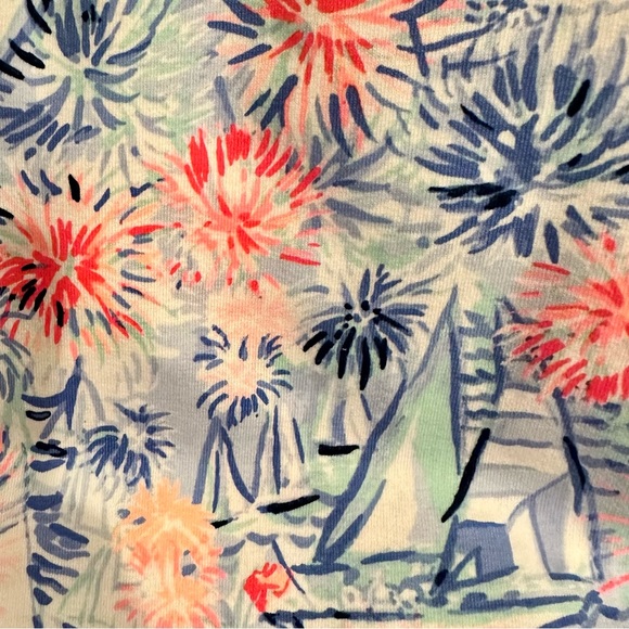 NWT! Lilly Pulitzer Women's UPF 50+ Janie Popover 4th Of July 🇺🇸🎆 - Picture 6 of 6